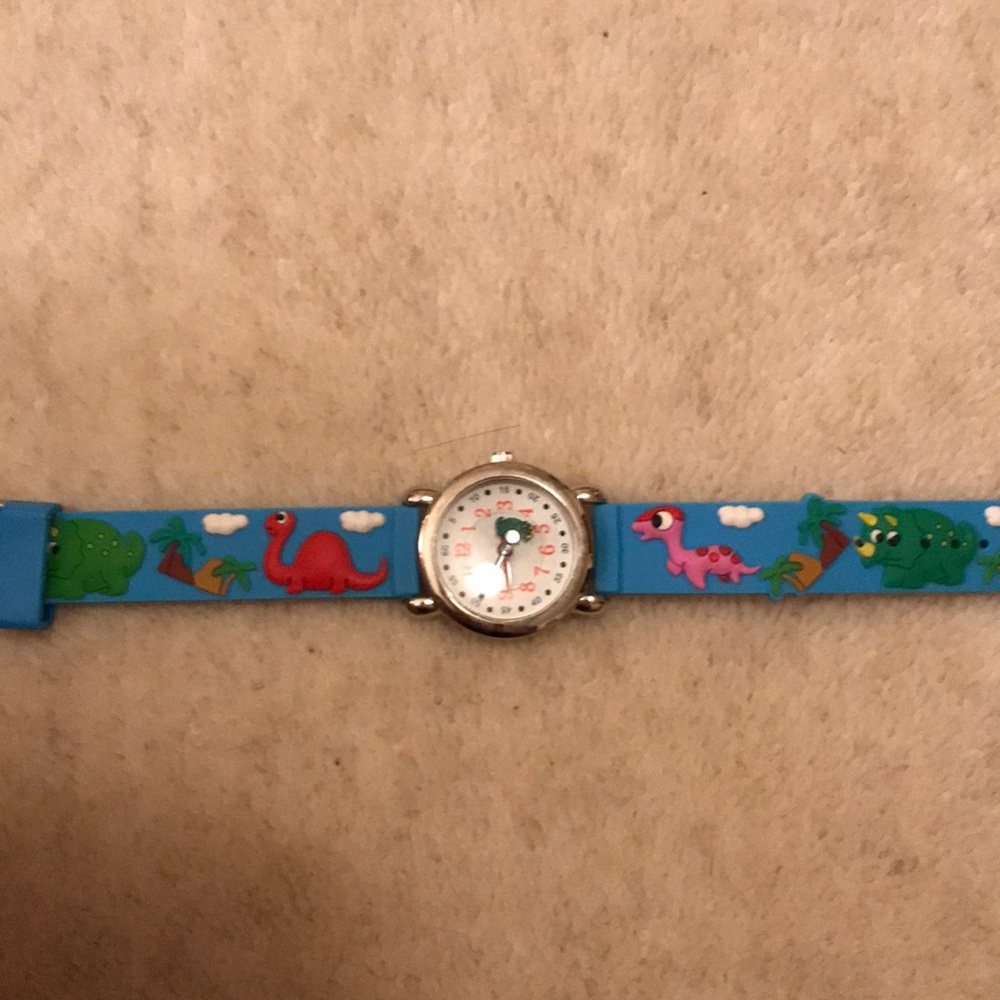 Kids rubbery dinosaur watch
